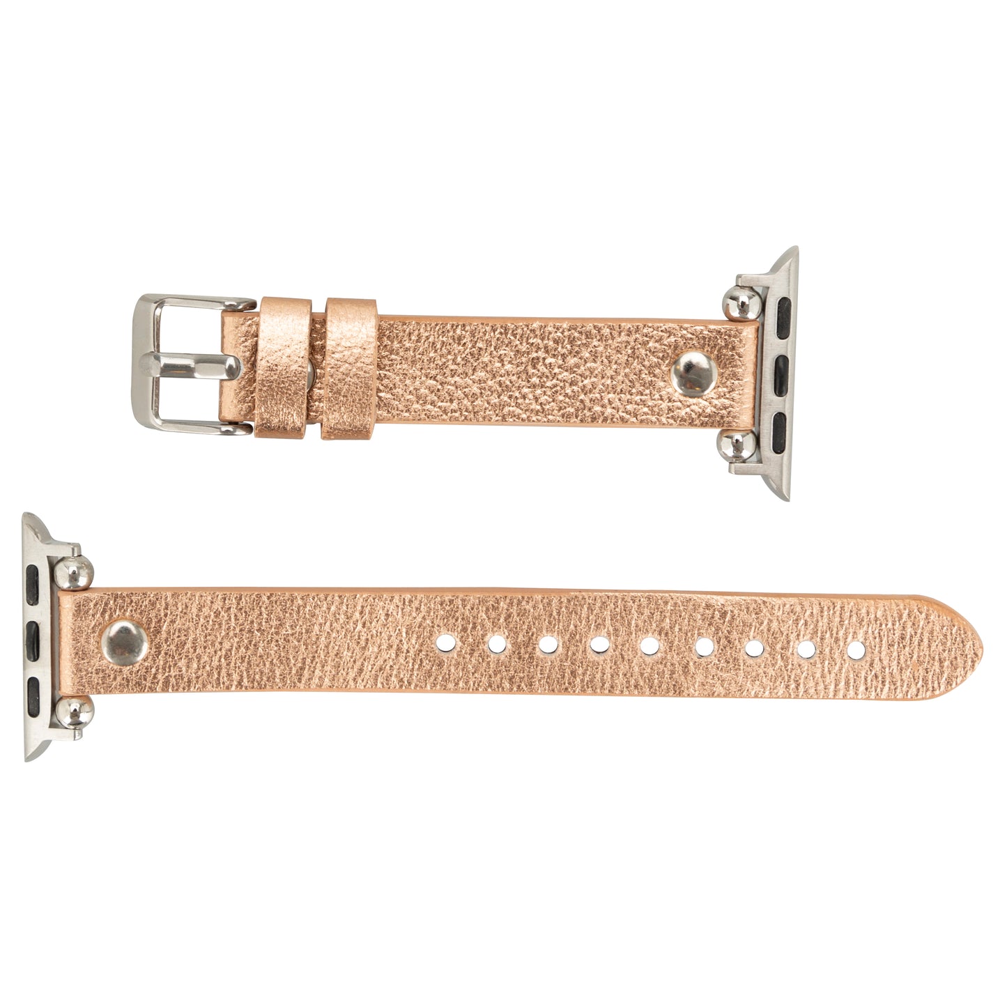 Ferro Apple Watch Leather Band with Silver Trok