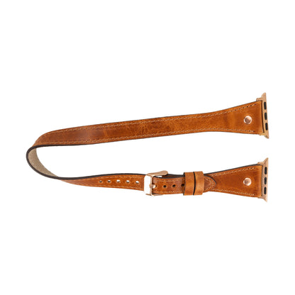 Slim Double Tour Apple Watch Leather Band