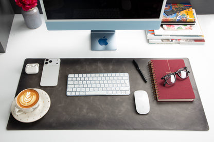 Natural Leather Desk Mat Medium
