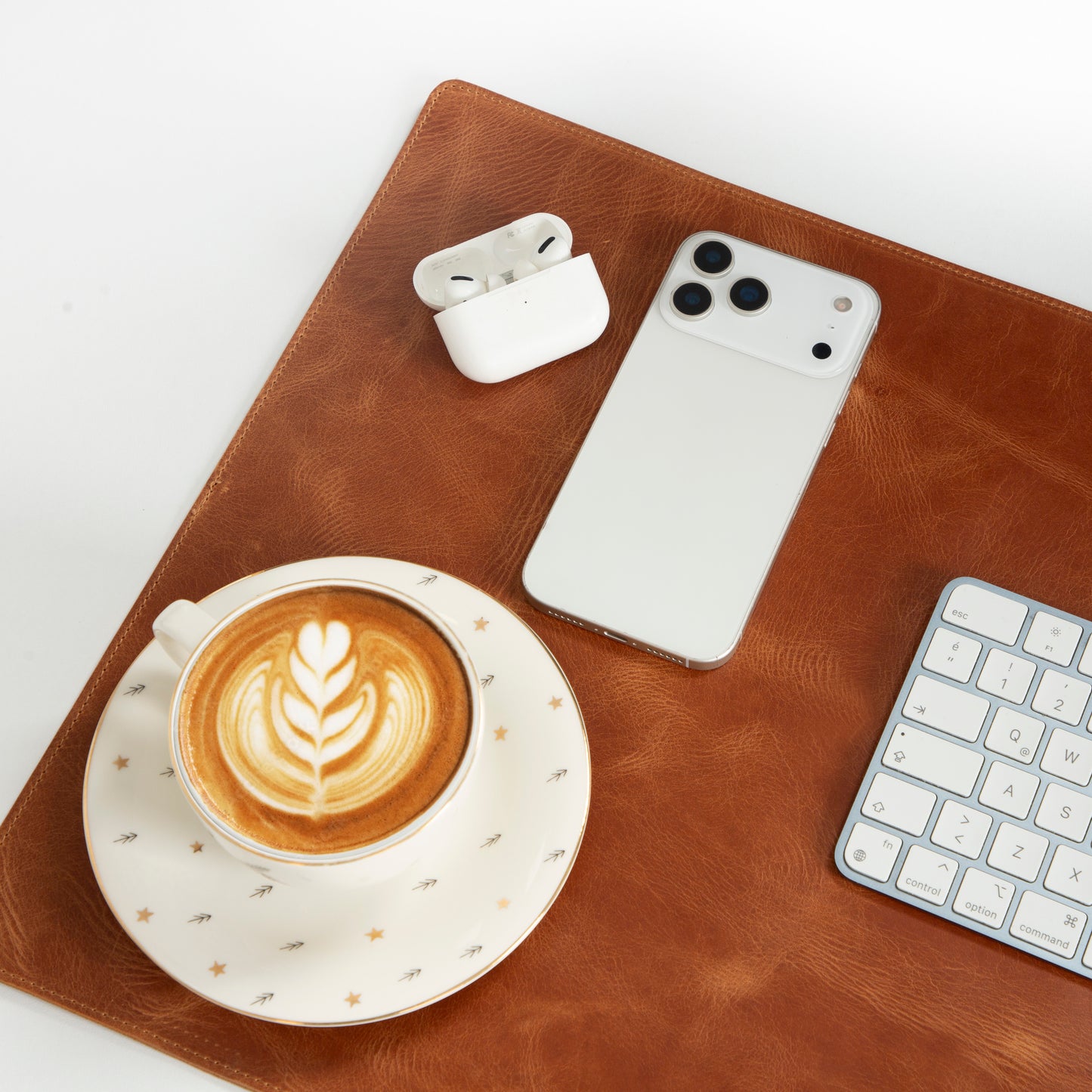 Natural Leather Desk Mat Medium