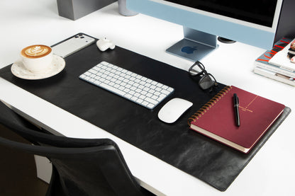 Natural Leather Desk Mat Medium