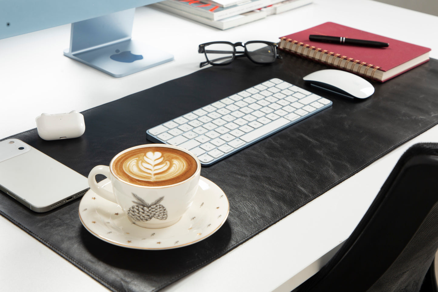 Natural Leather Desk Mat Medium