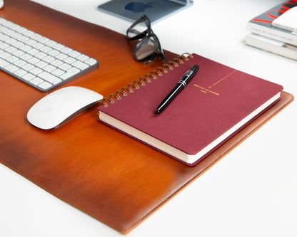 Natural Leather Desk Mat Medium