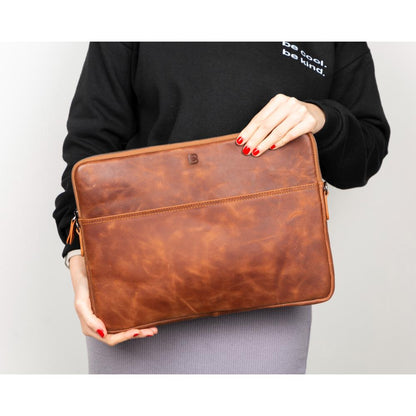 Hamilton Slim Leather Laptop / Tablet Sleeve