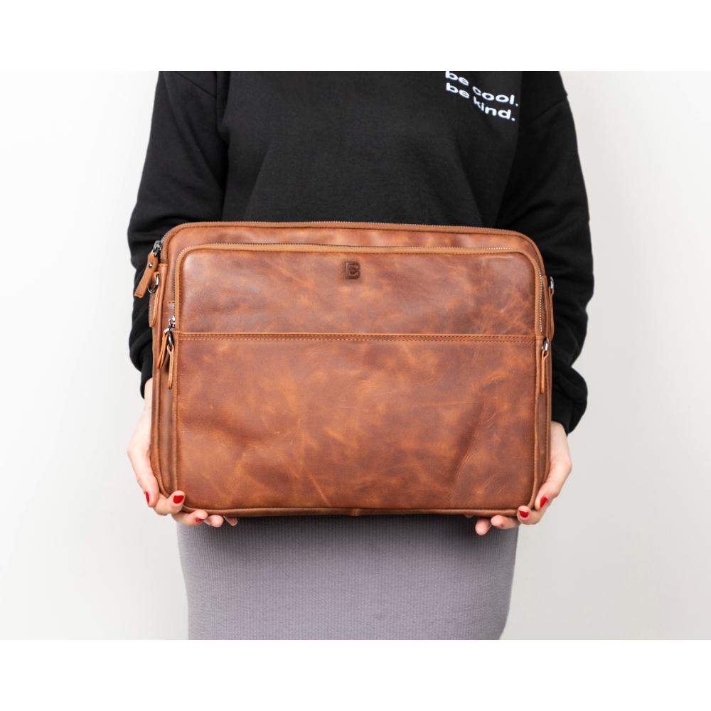 Hamilton Slim Leather Laptop / Tablet Sleeve