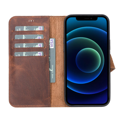 Magic iPhone 13 Pro Max Detachable Leather Wallet Case