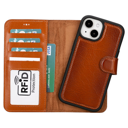 Magic iPhone 16 Detachable Genuine Leather Case