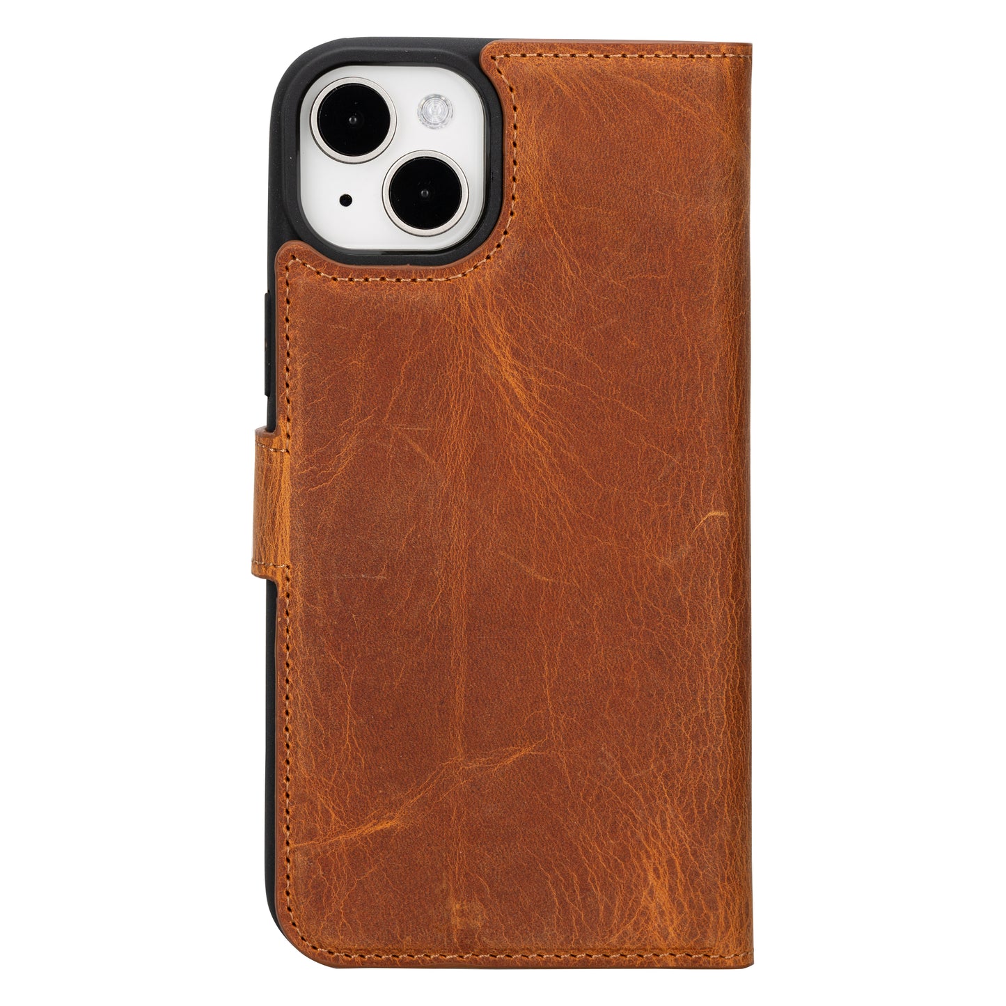 Magic iPhone 16 Plus Detachable Genuine Leather Case