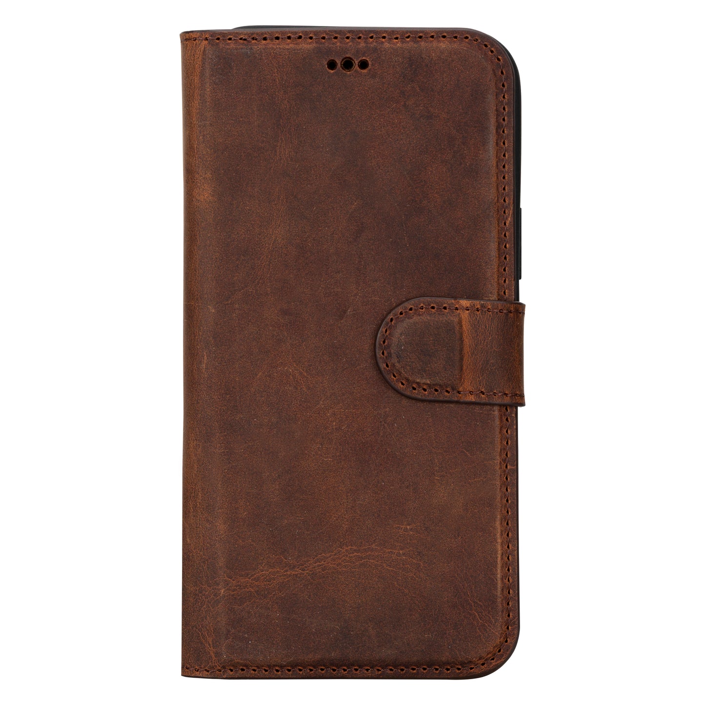 Magic iPhone 16 Plus Detachable Genuine Leather Case