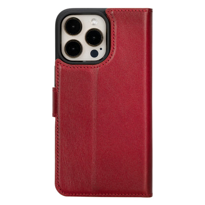 Magic iPhone 16 Pro Max Detachable Genuine Leather Case