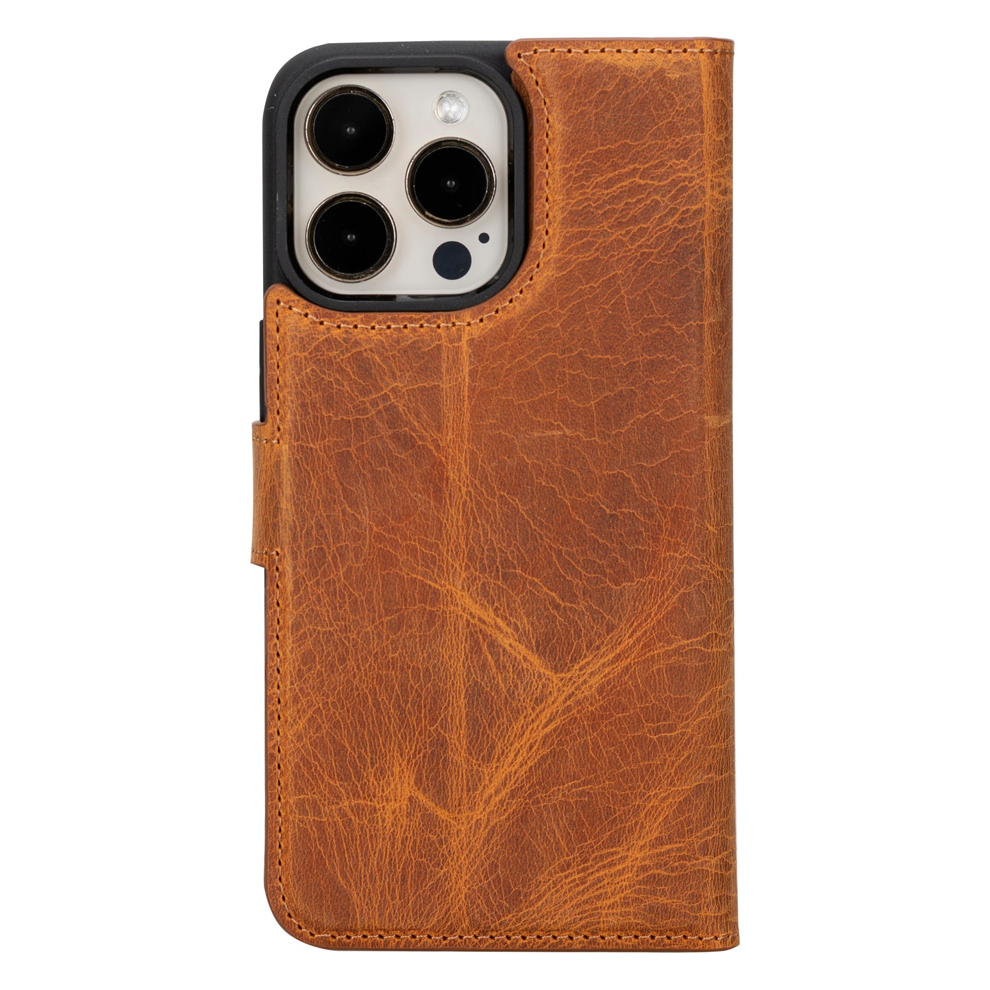 Magic iPhone 16 Pro Detachable Genuine Leather Case