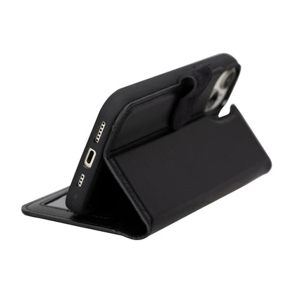 Magic iPhone 16 Plus Detachable Genuine Leather Case