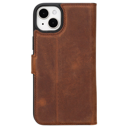 Magic iPhone 16 Detachable Genuine Leather Case