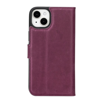 Magic iPhone 16 Plus Detachable Genuine Leather Case