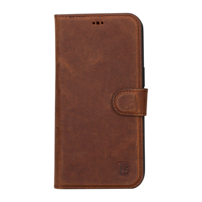 Magic iPhone 16 Pro Detachable Genuine Leather Case