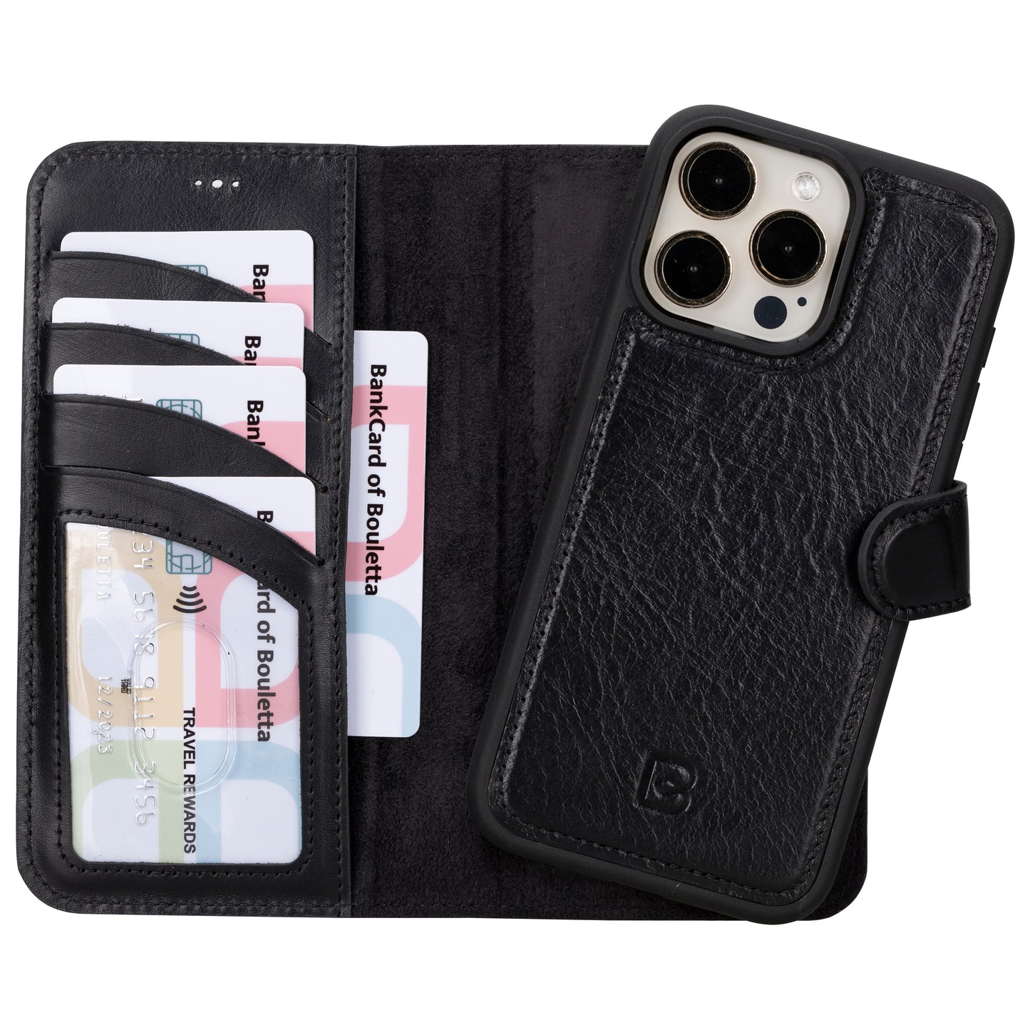 Magic iPhone 16 Pro Detachable Genuine Leather Case