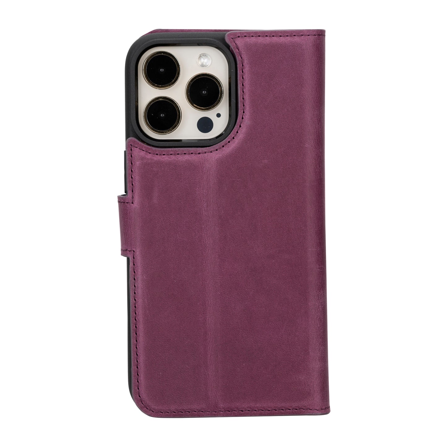 Magic iPhone 16 Pro Max Detachable Genuine Leather Case