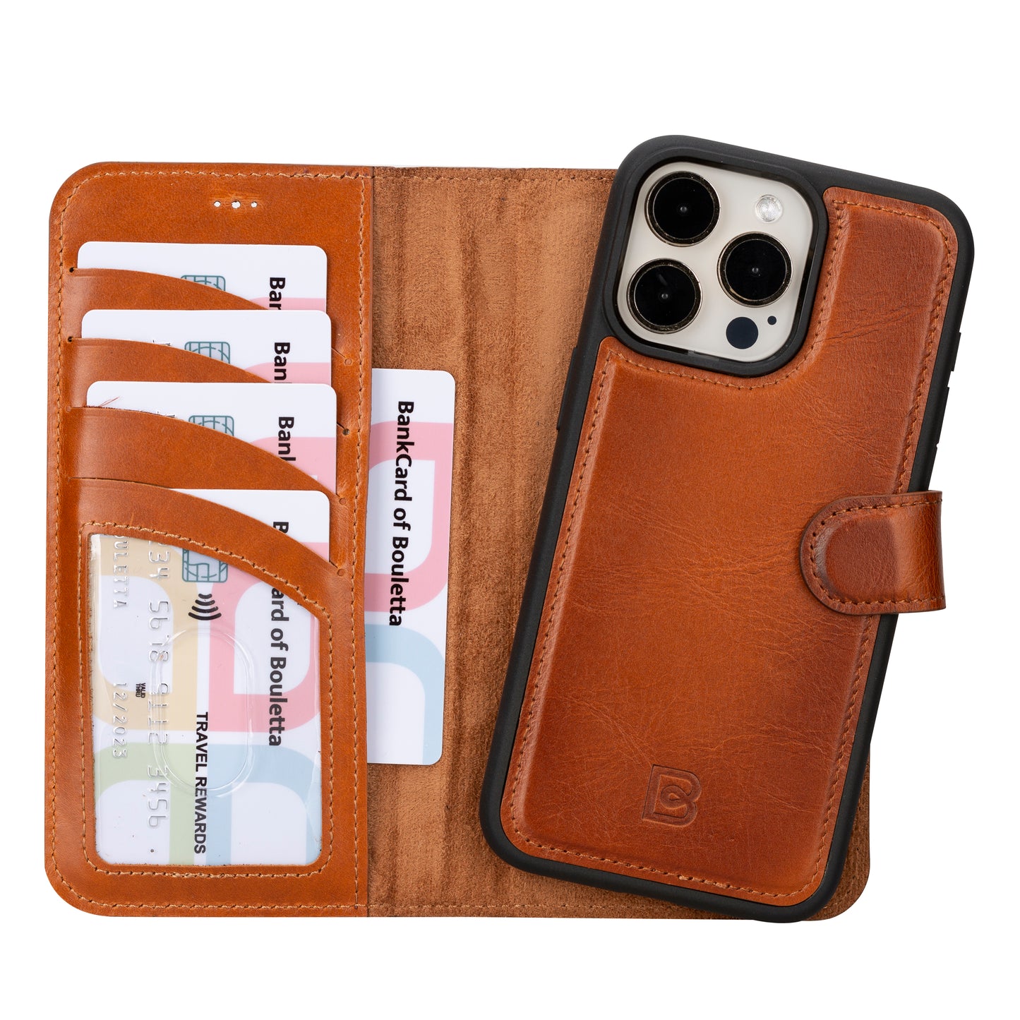 Magic iPhone 16 Pro Detachable Genuine Leather Case