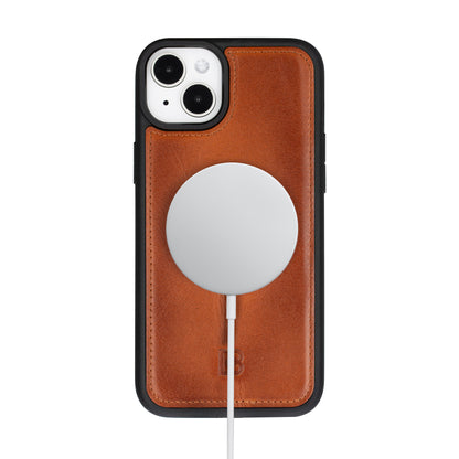 Magic iPhone 16 Detachable Genuine Leather Case