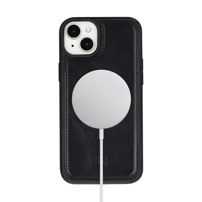 Magic iPhone 16 Plus Detachable Genuine Leather Case