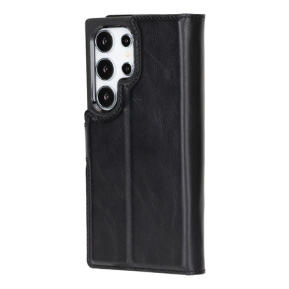 Magic Samsung Galaxy S24 Series Detachable Genuine Leather Wallet Case - MW