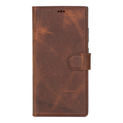 Magic Samsung Galaxy S25 Ultra Leather Detachable Wallet Case