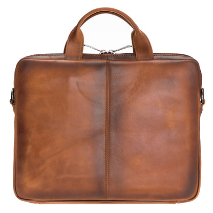 Apollo Leather Business Briefcase / Laptop Case 14"