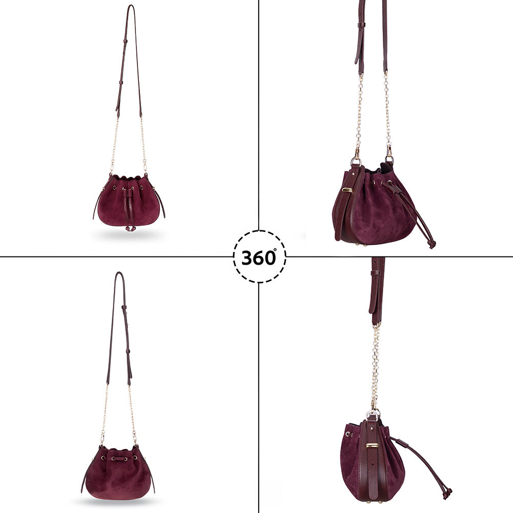 Valentina Women's Suede Leather Bag