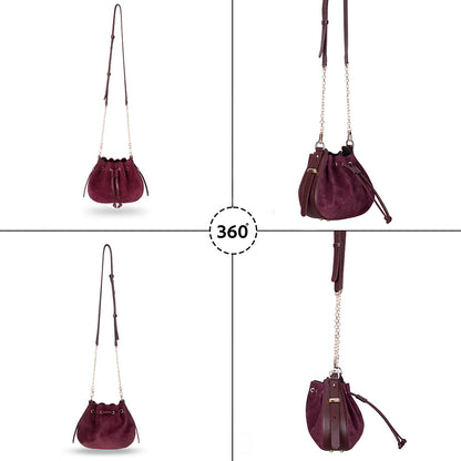 Valentina Women's Suede Leather Bag