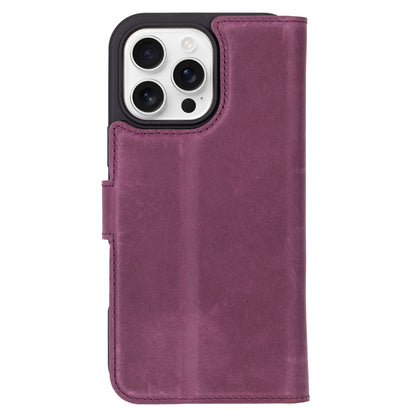 Magic iPhone 16 Pro Max Detachable Leather Wallet Case