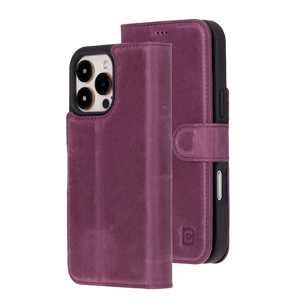 Magic iPhone 16 Pro Max Detachable Leather Wallet Case