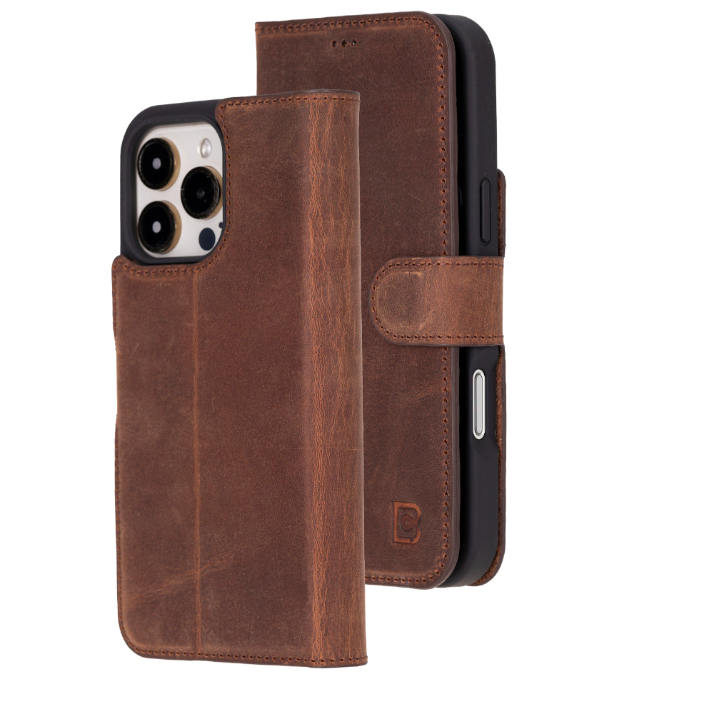 Magic iPhone 16 Pro Max Detachable Leather Wallet Case