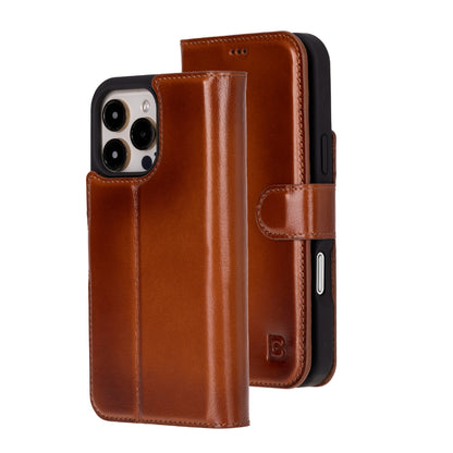 Magic iPhone 16 Pro Max Detachable Leather Wallet Case