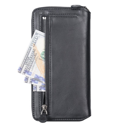 Delfi, Trina iPhone 13 Pro Max Leather Detachable and Zipper Wallet Case