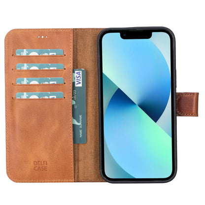 Delfi, Magic Leather iPhone 13 Pro Max Detachable Wallet Case