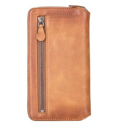 Delfi, Trina iPhone 13 Pro Leather Detachable and Zipper Wallet Case