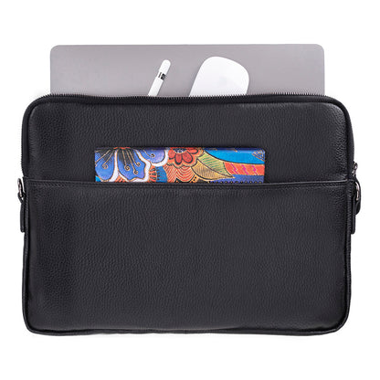 Leeds Slim Leather Laptop / Tablet Sleeve