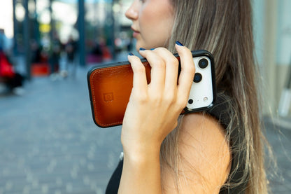 Flex Cover Leather iPhone 17 Pro Case with Card Holder