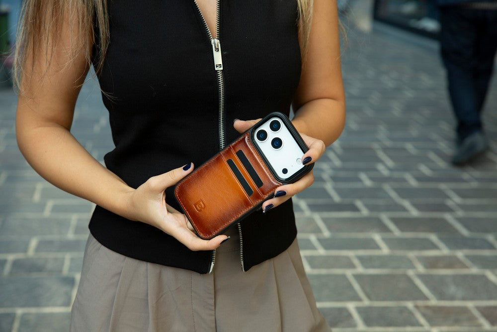 Flex Cover Leather iPhone 17 Pro Max Case with Card Holder