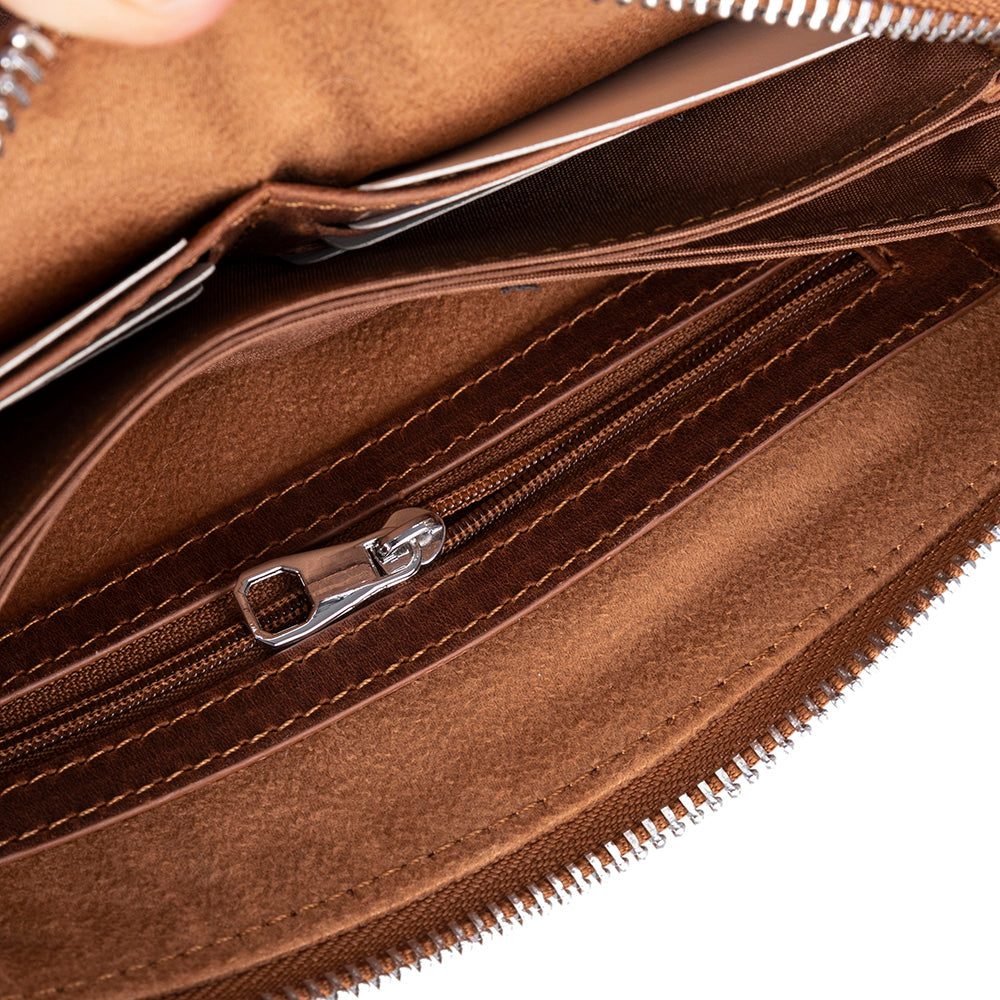 Lupus Leather Clutch Bag