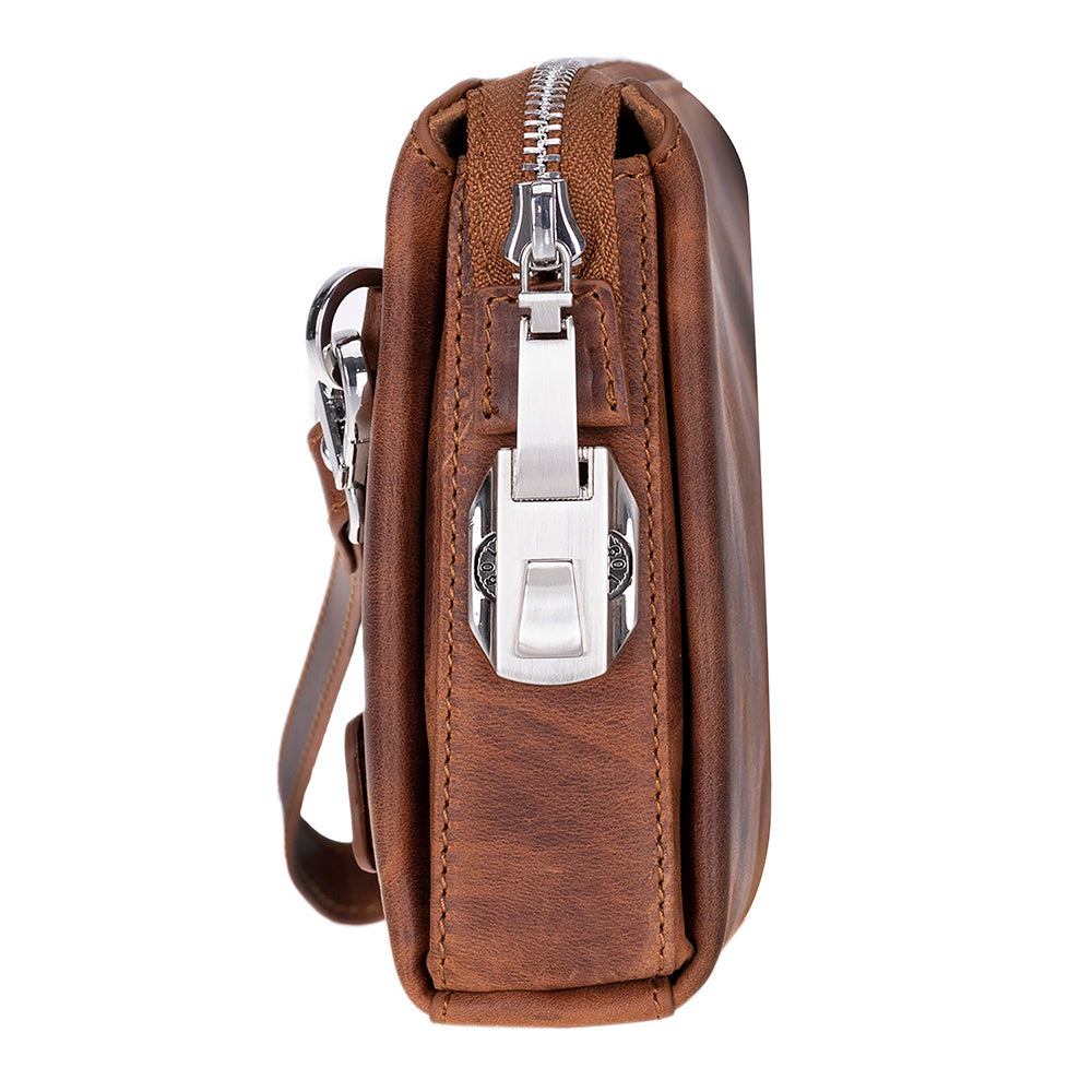 Lupus Leather Clutch Bag