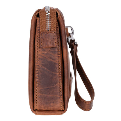 Lupus Leather Clutch Bag