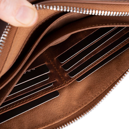 Lupus Leather Clutch Bag