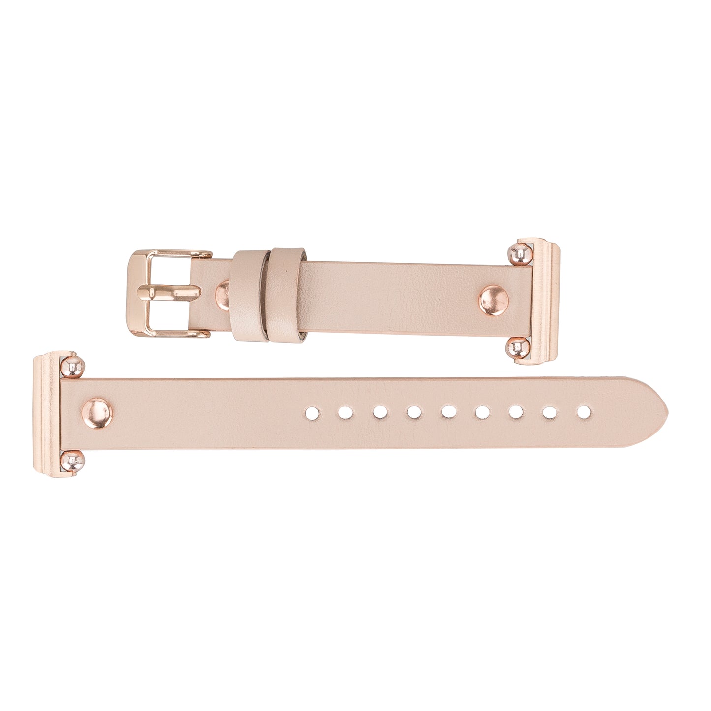 Ferro Leather Apple Watch Band with Rose Gold Trok