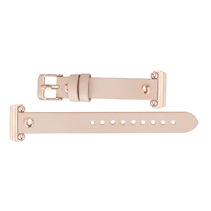 Ferro Leather Apple Watch Band with Rose Gold Trok
