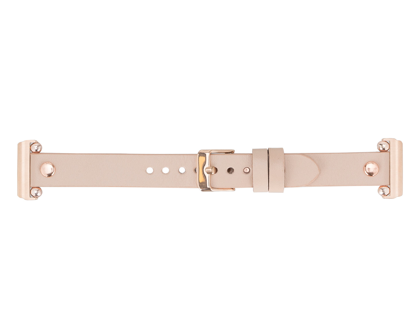 Ferro Leather Apple Watch Band with Rose Gold Trok