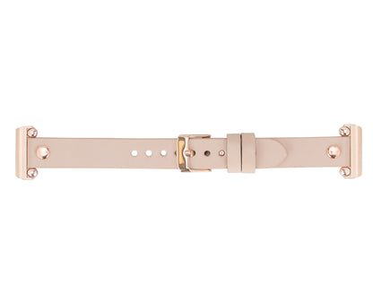 Ferro Leather Apple Watch Band with Rose Gold Trok