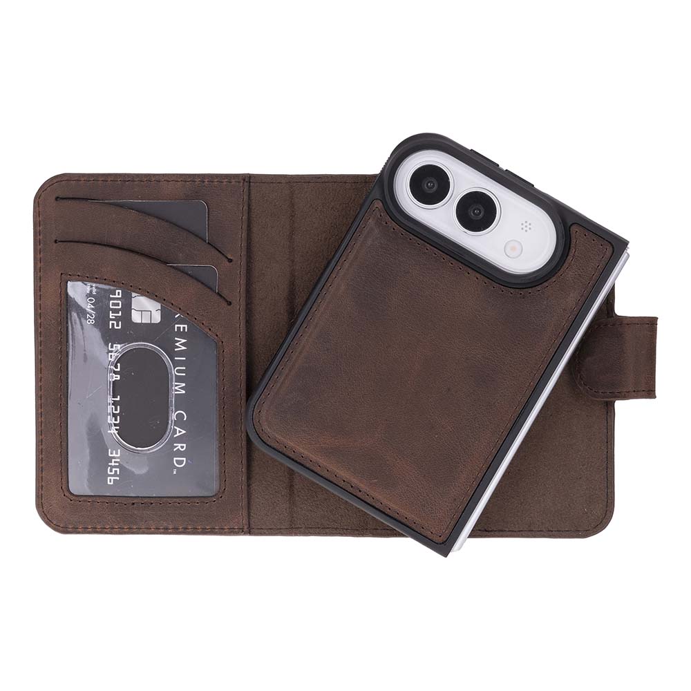 Magic iPhone Duo Leather Detachable Wallet Case