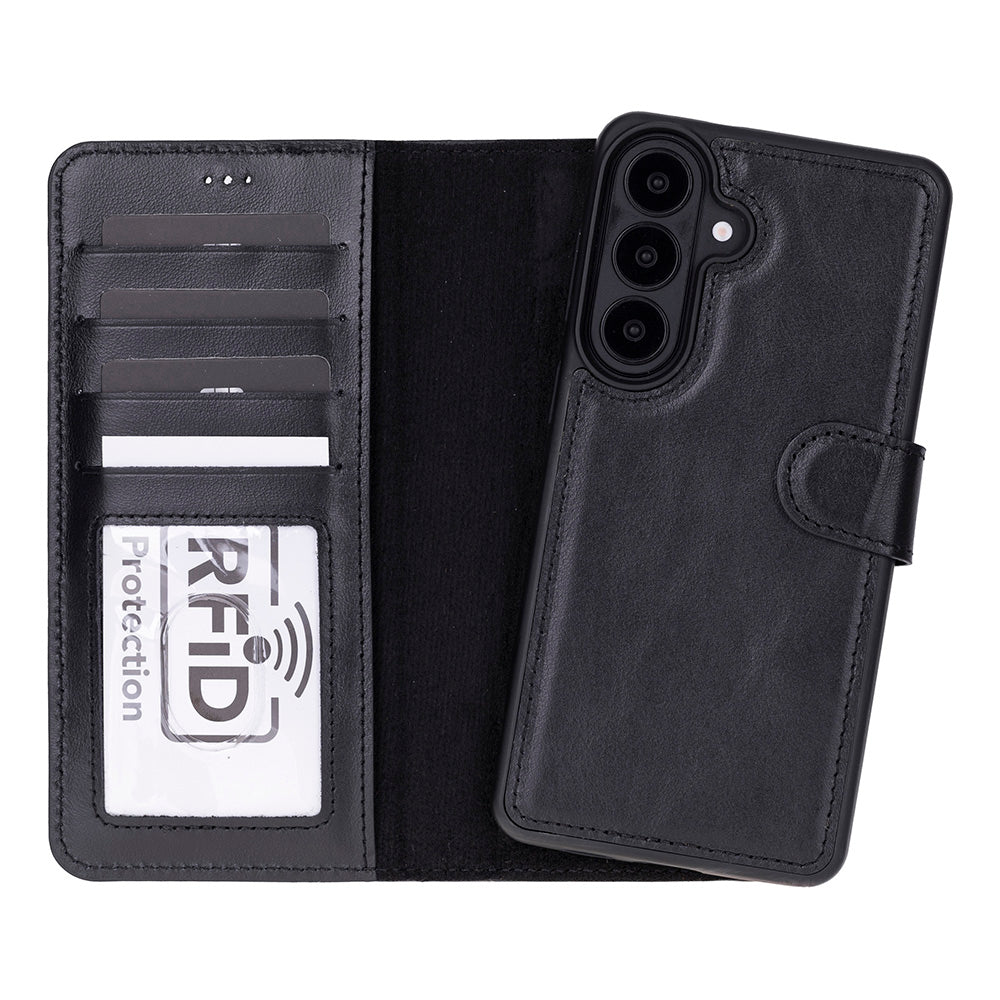 Magic Samsung Galaxy S26 Plus Detachable Leather Wallet Case