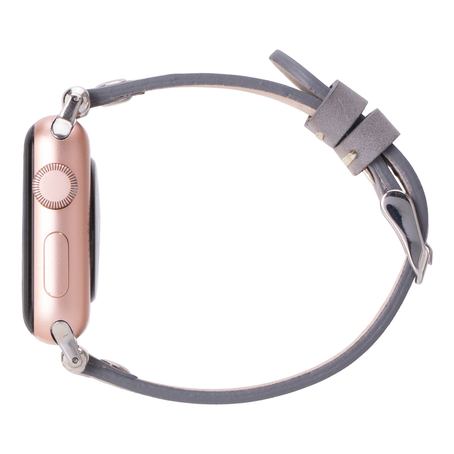 Ferro Apple Watch Leather Band with Silver Trok